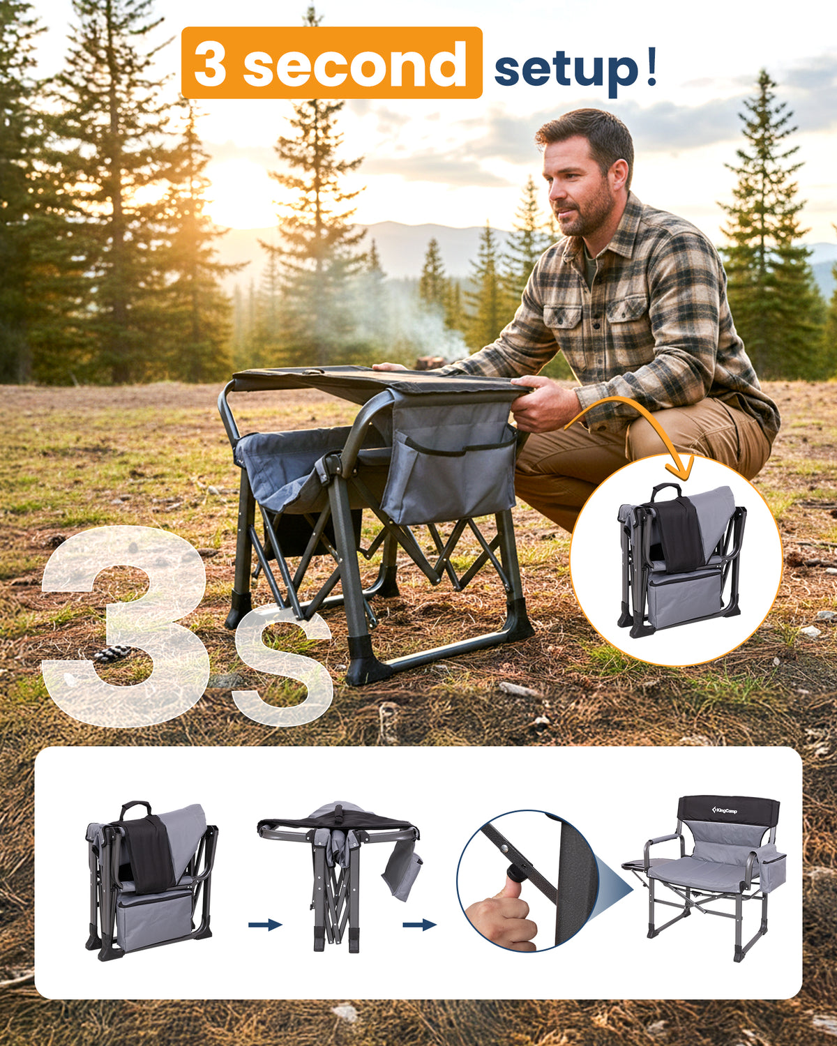 ASH C10 XXL Heavy Duty Director's Chair