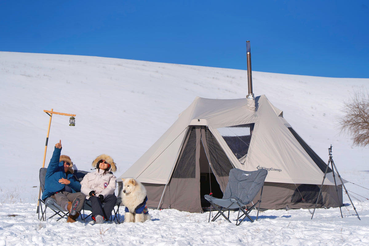 KHAN VILLA 15FT TC Canvas Glamping Tent with Stove Jack
