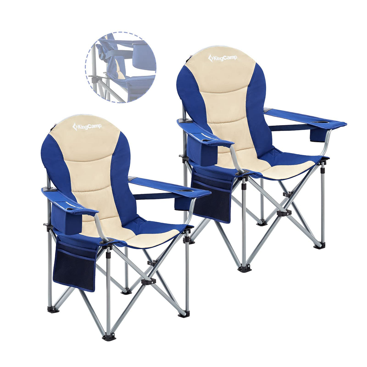 KingCamp SIMPSON Comfort Armchair Set of 2