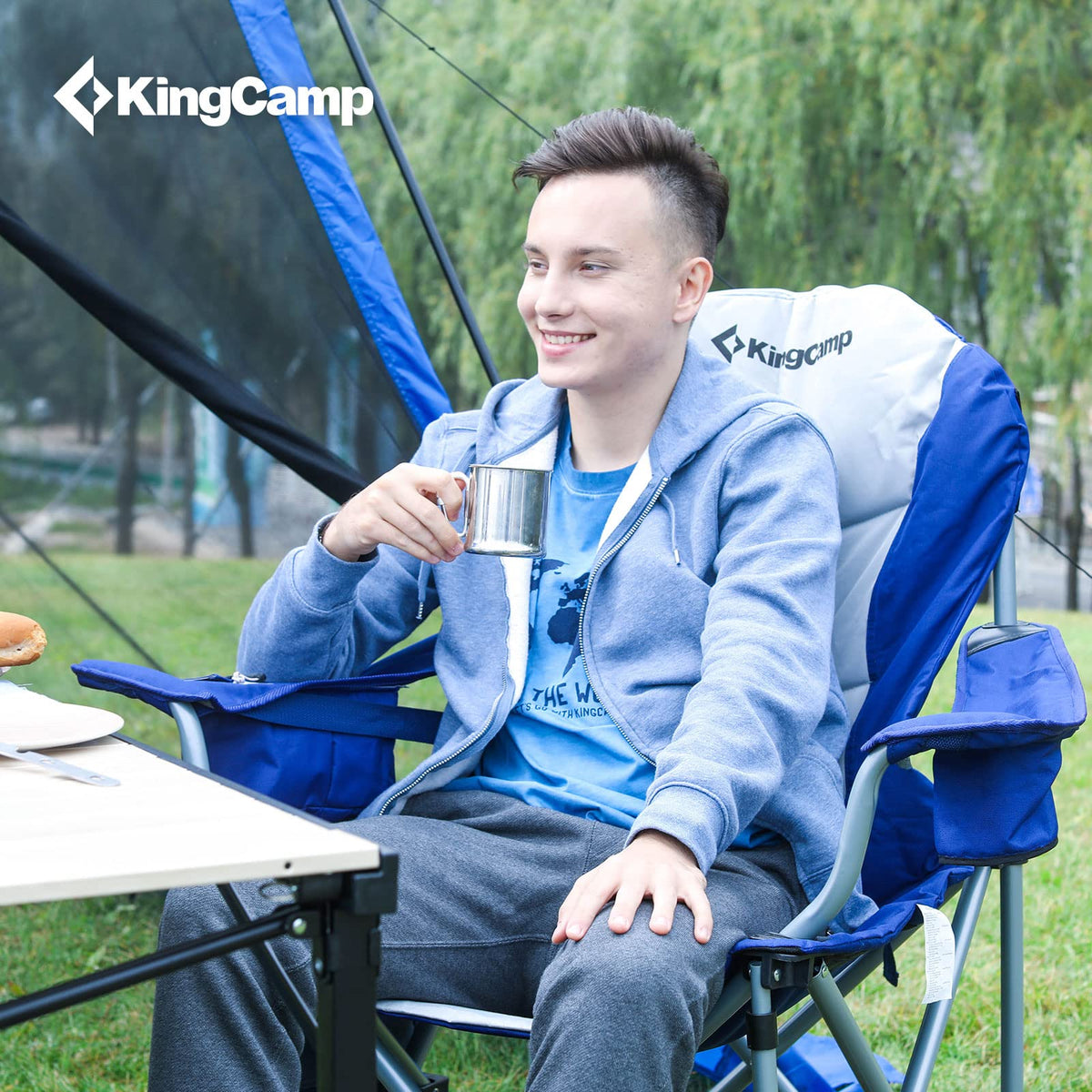 KingCamp SIMPSON Comfort Armchair Set of 2