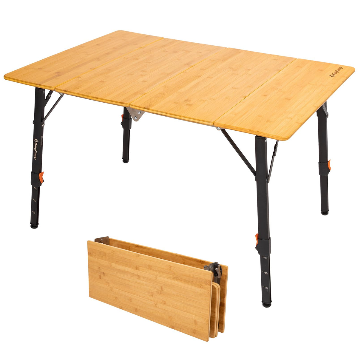 KingCamp BAMBOO P8060 Folding Bamboo Table
