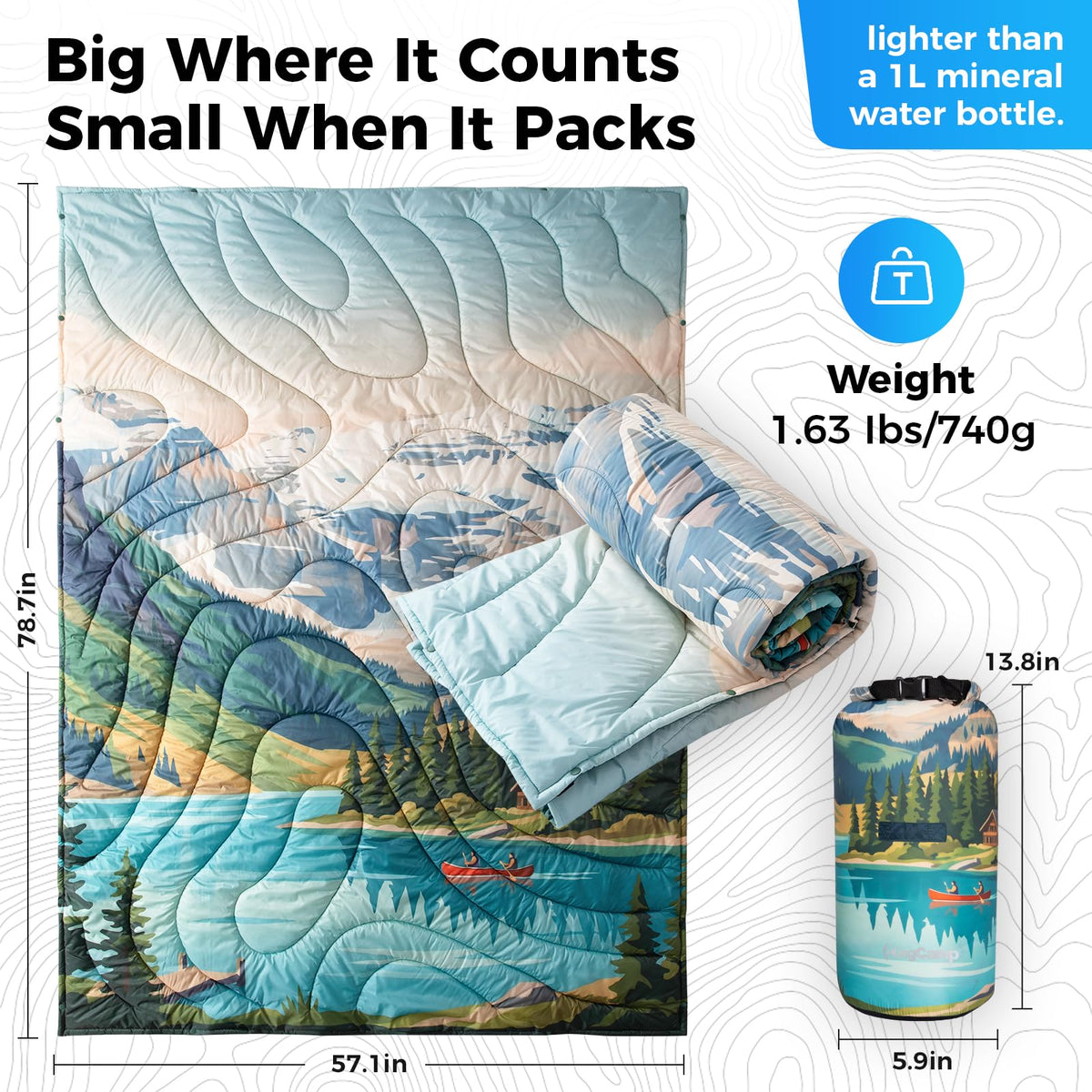 SMART 150 XL Ultralight Camping Blanket