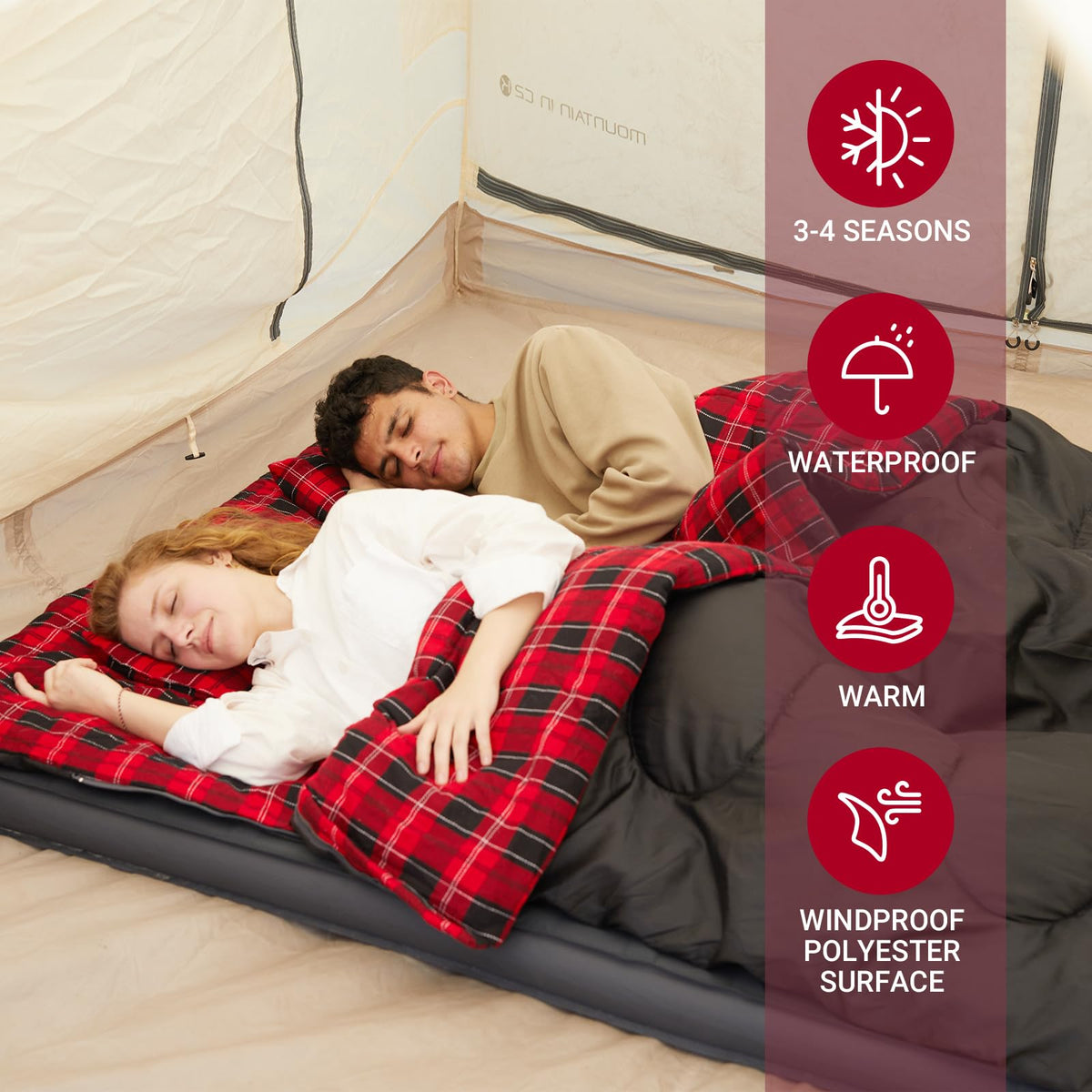 35F 3 Season Double Sleeping Bag