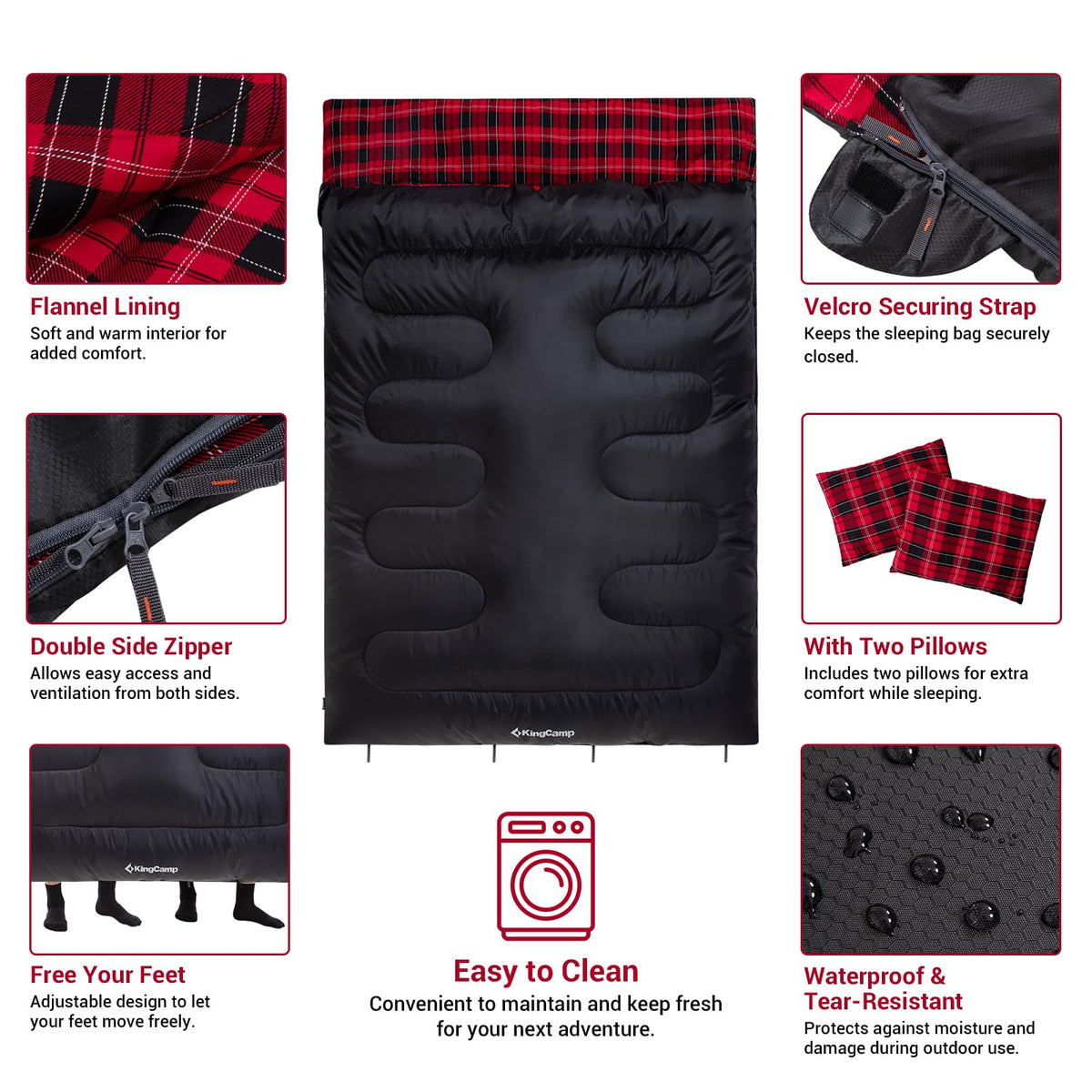 35F 3 Season Double Sleeping Bag
