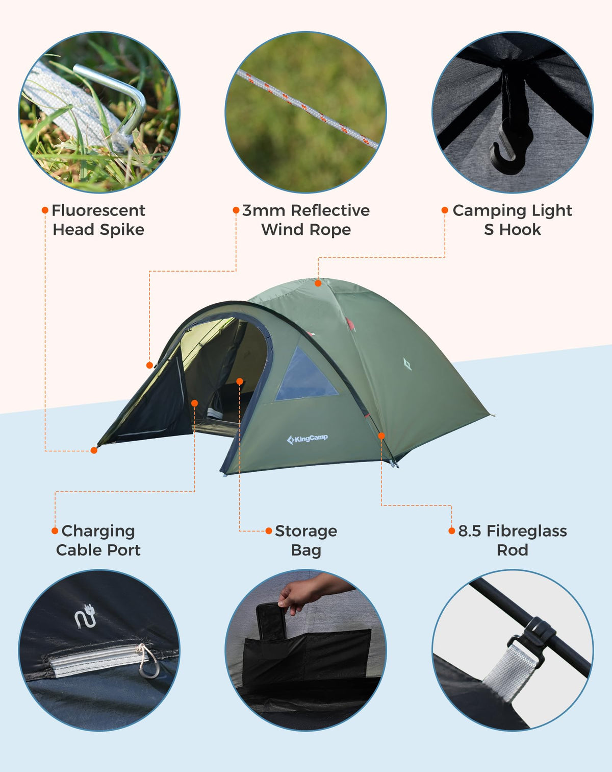 KingCamp HOLIDAY IV Camping Tent