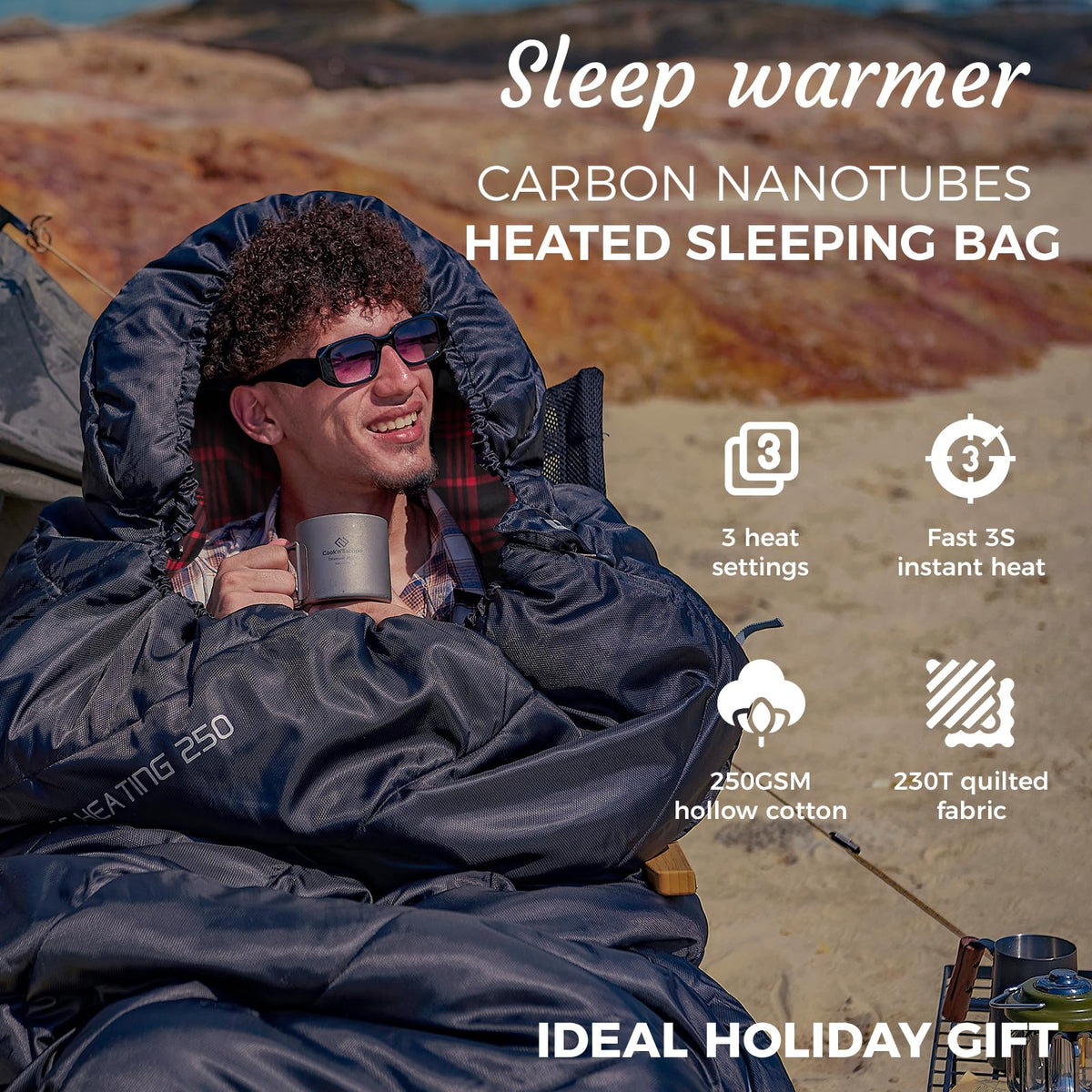 KingCamp FREESPACE HEATING 250 Beheizter Schlafsack