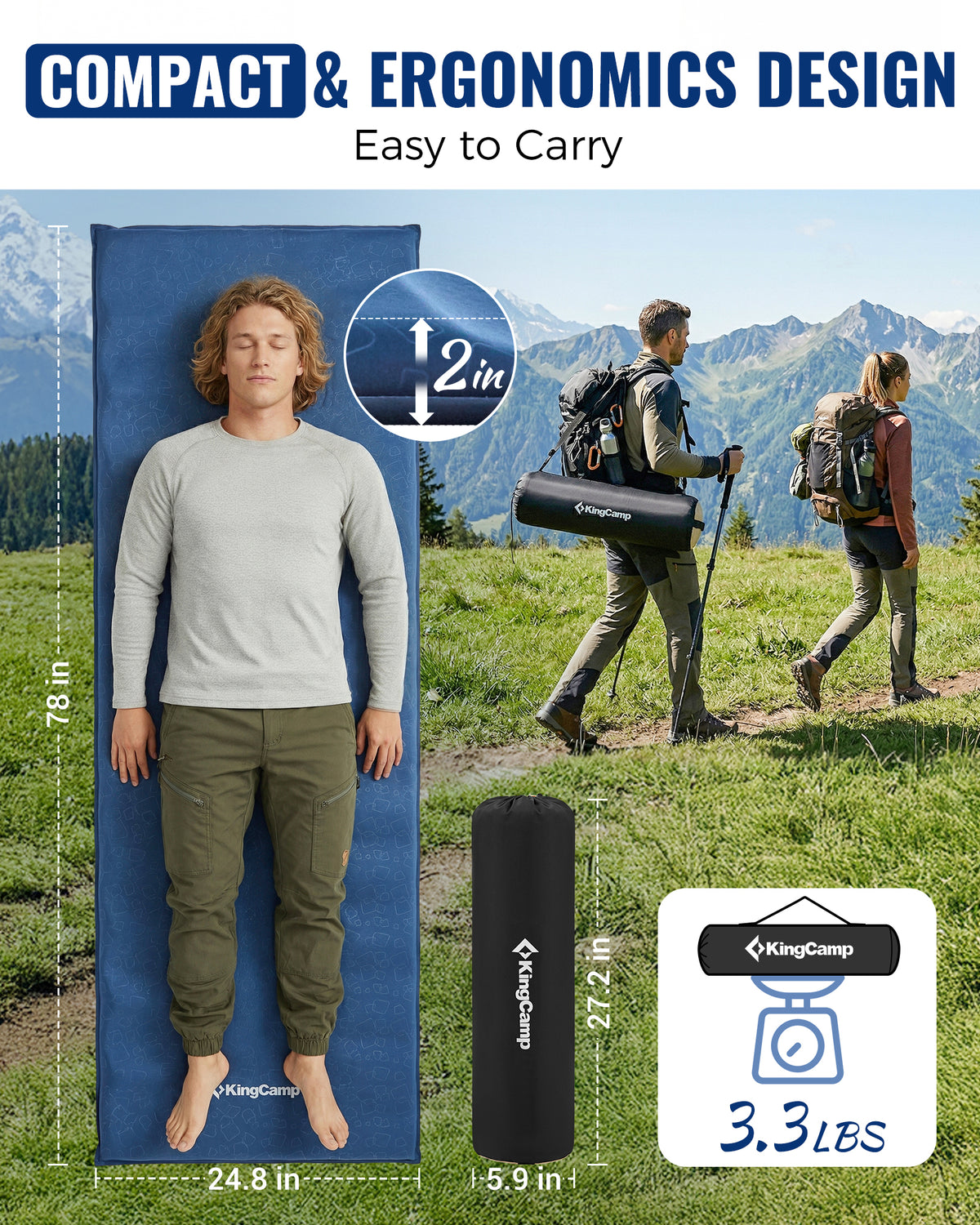 PARADOX 5 Self-Inflating Sleeping Pad R Value 4.2