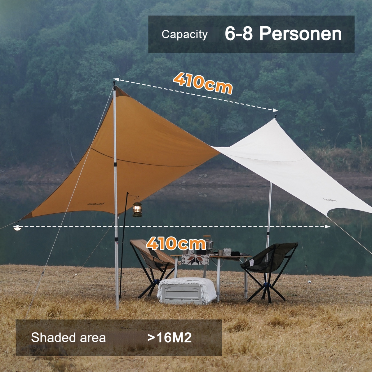 KingCamp Hexagonal T/C Camping Tarp