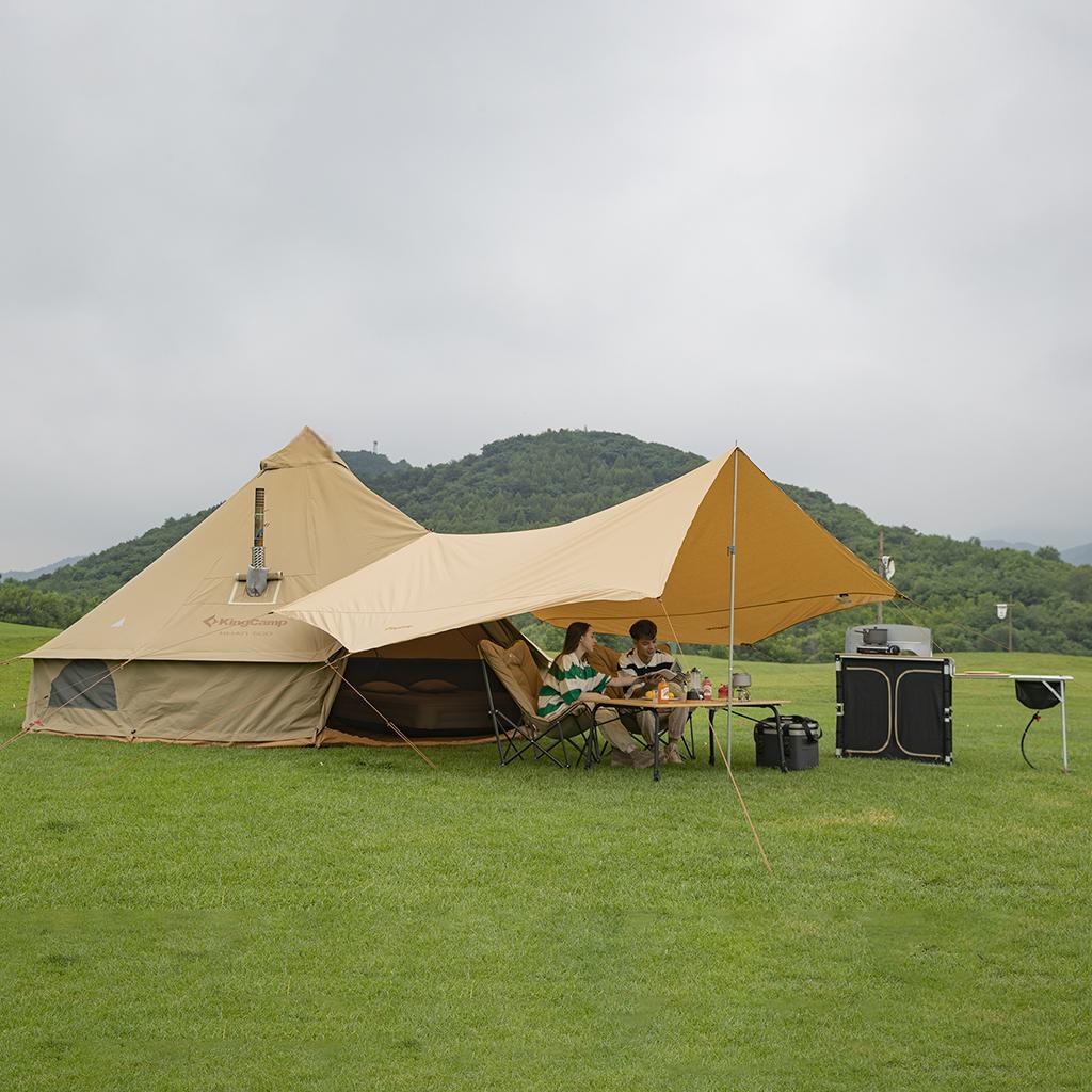 Khan 8 Person 4-Season Glamping Bell Camping Tent
