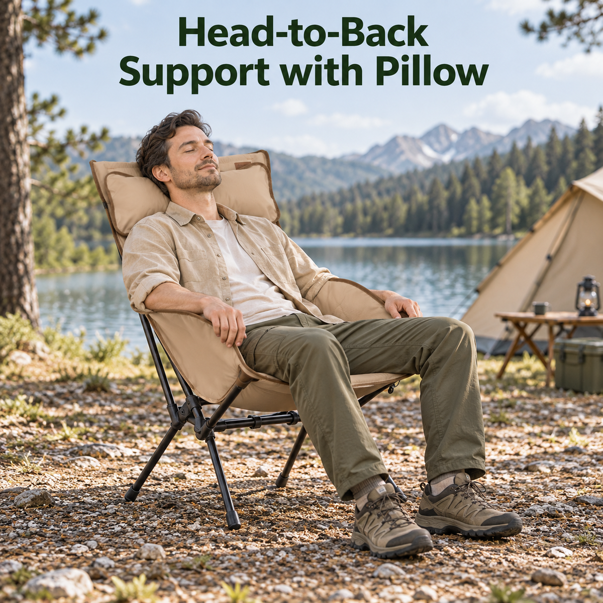 BALSA C20 Padded High Back Camping Chair