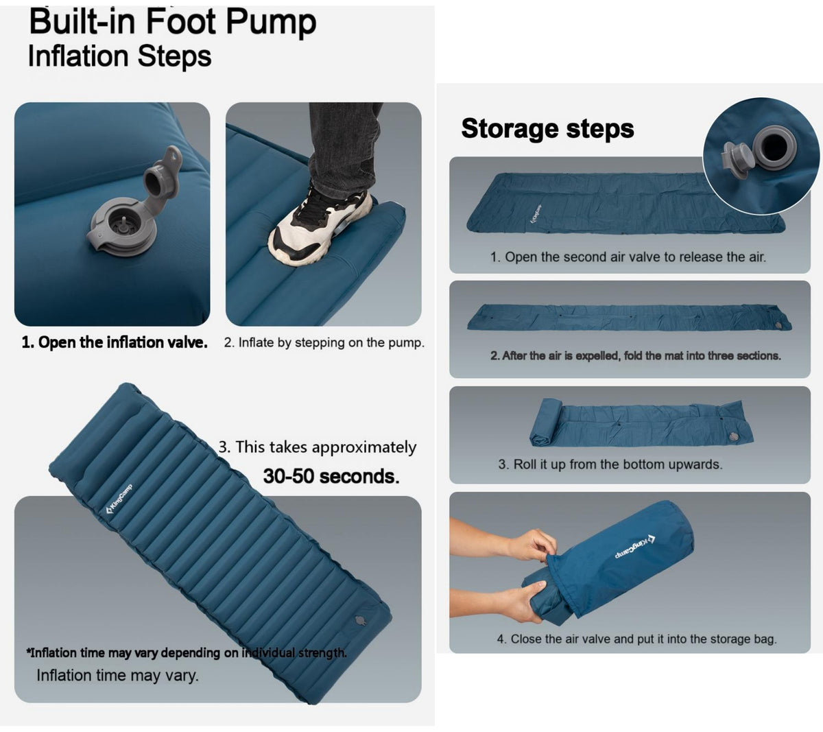 DELUXE 10.1 Inflatable Sleeping Pad