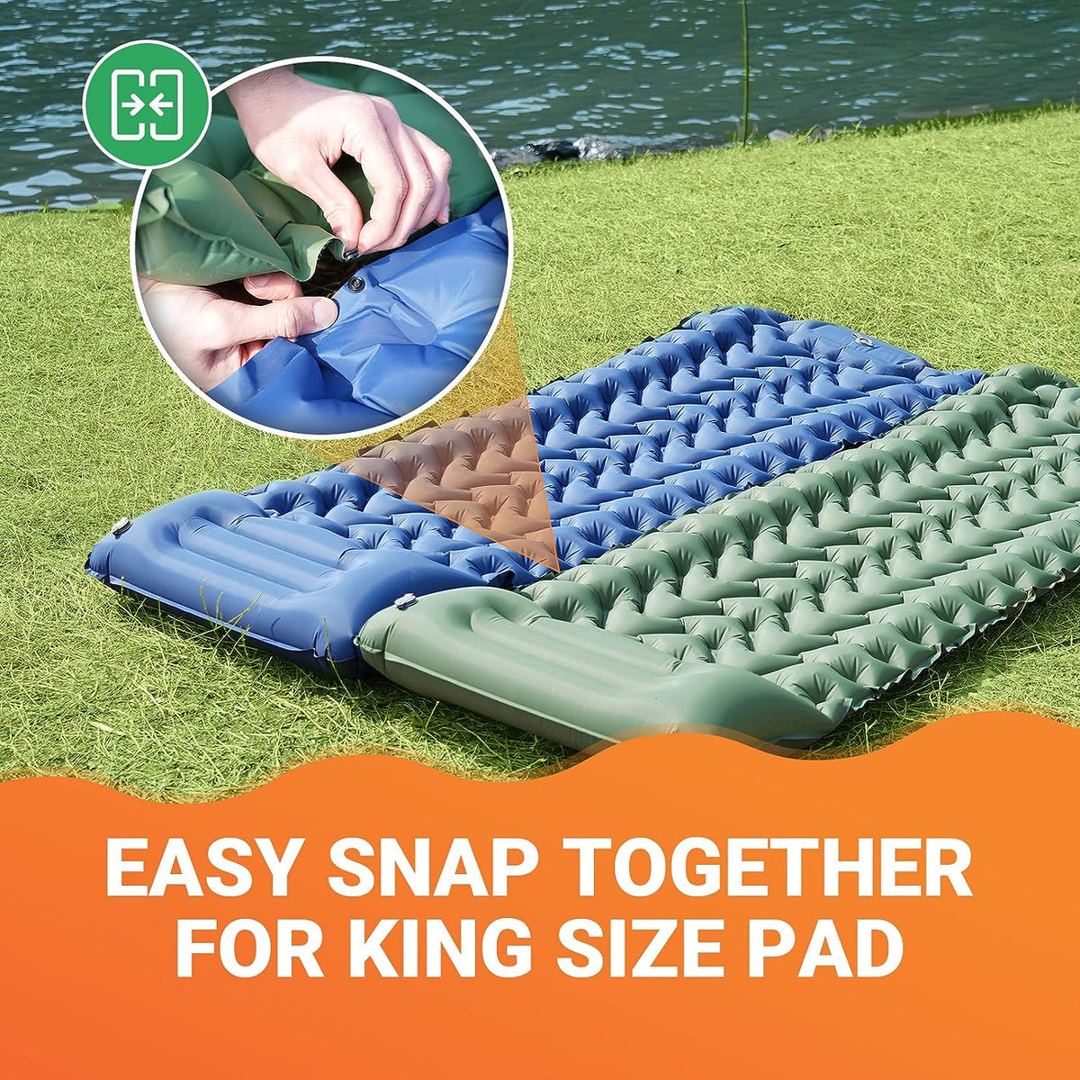 Travel-friendly inflatable cushion