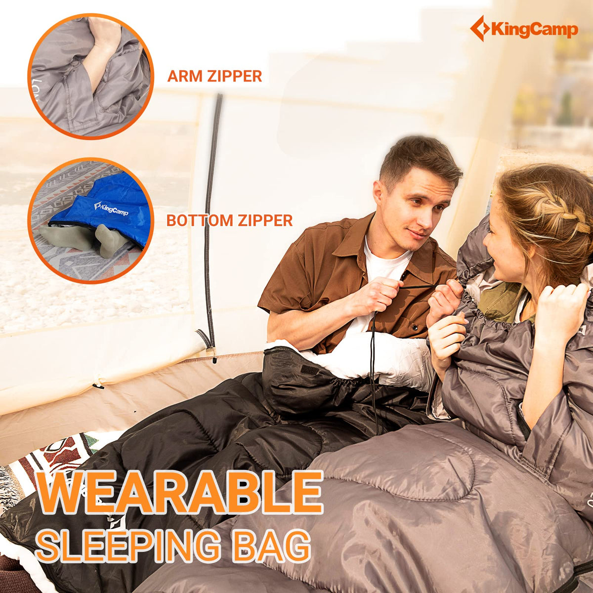 45F 3-4 Season Flannel Sleeping Bag