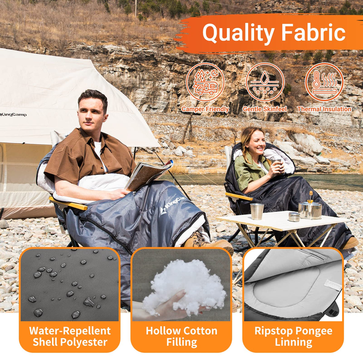 45F 3-4 Season Flannel Sleeping Bag