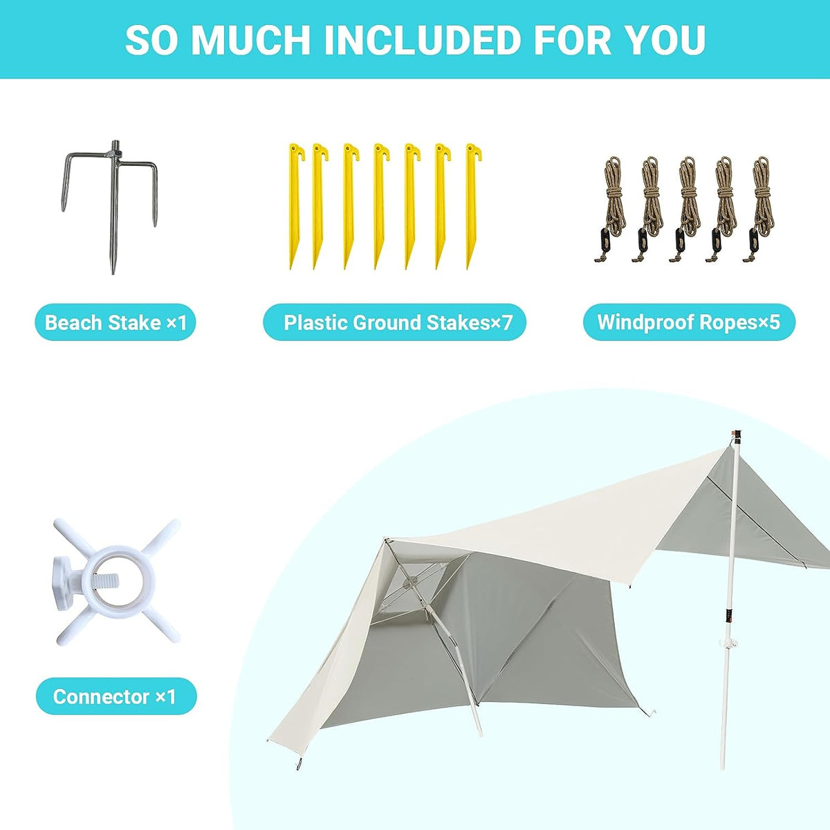 Portable sun shelter