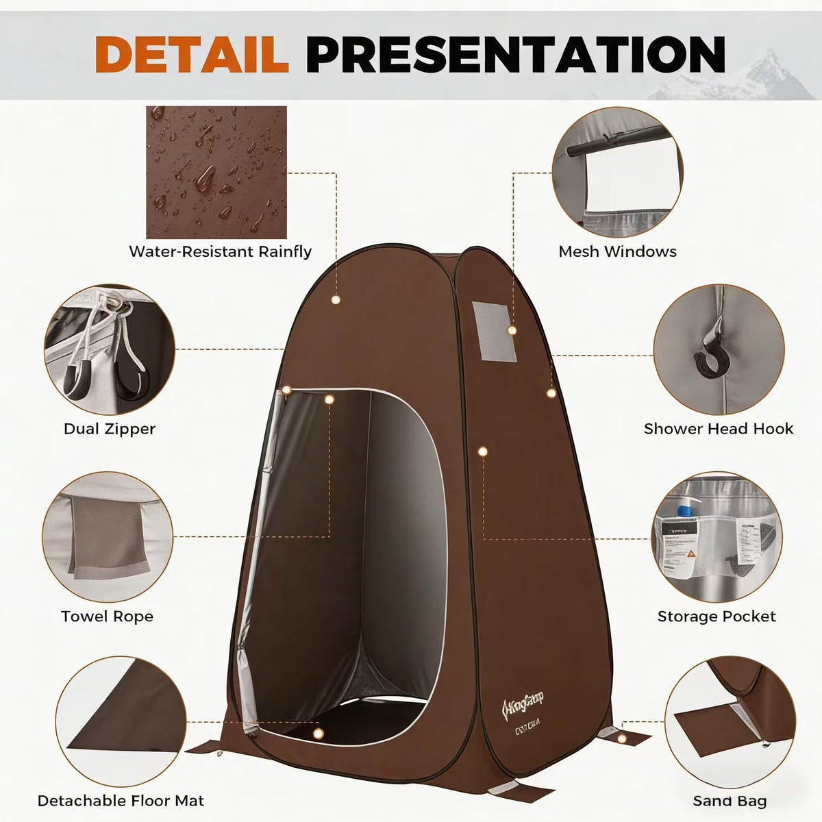 MARASUSA POP Instant Privacy Tent