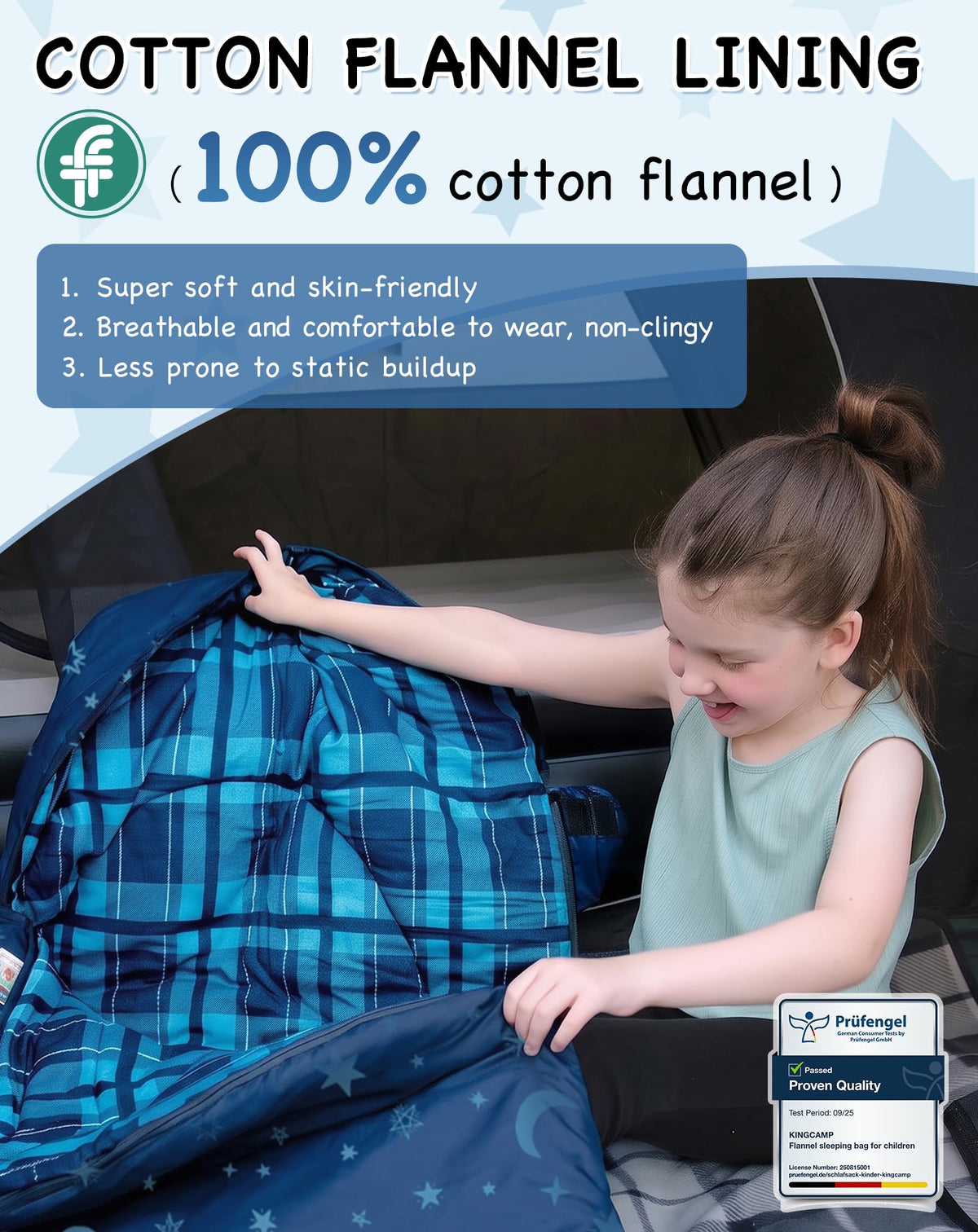 Galaxy Zoo C 300 Kids Sleeping Bag Adjustable Length