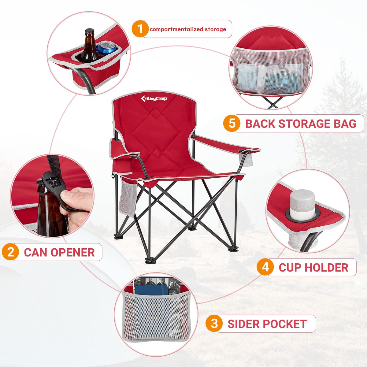 Oversized Folding Camping Chair