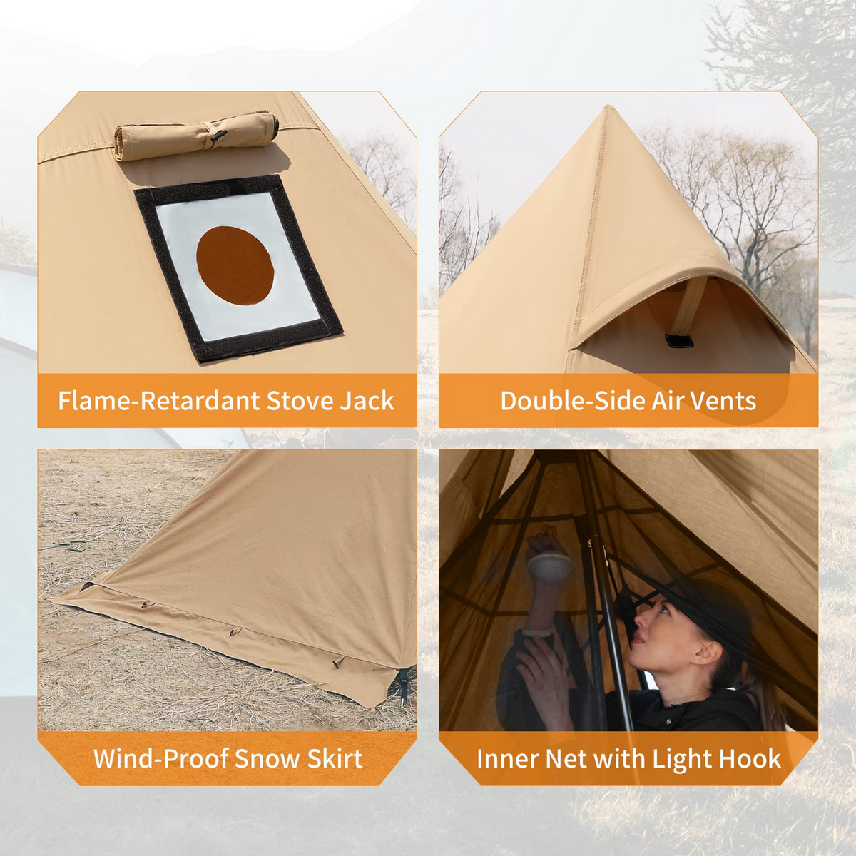ANIZO S 320 Tipi Hot Tent