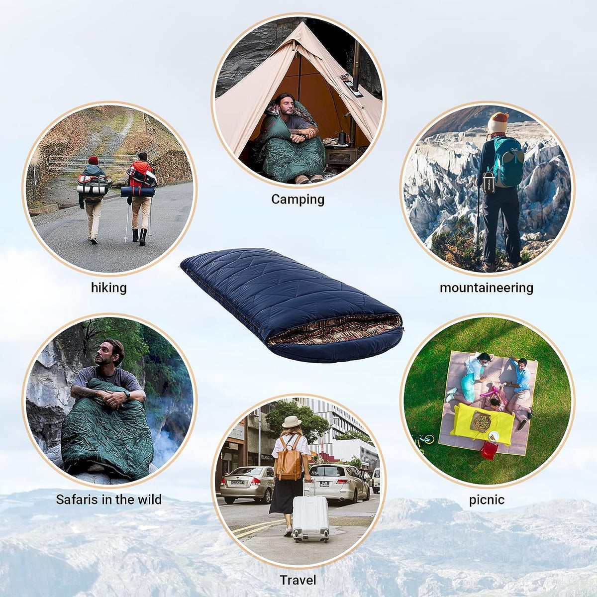 35F Oversized 3-4 Season Sleeping Bag