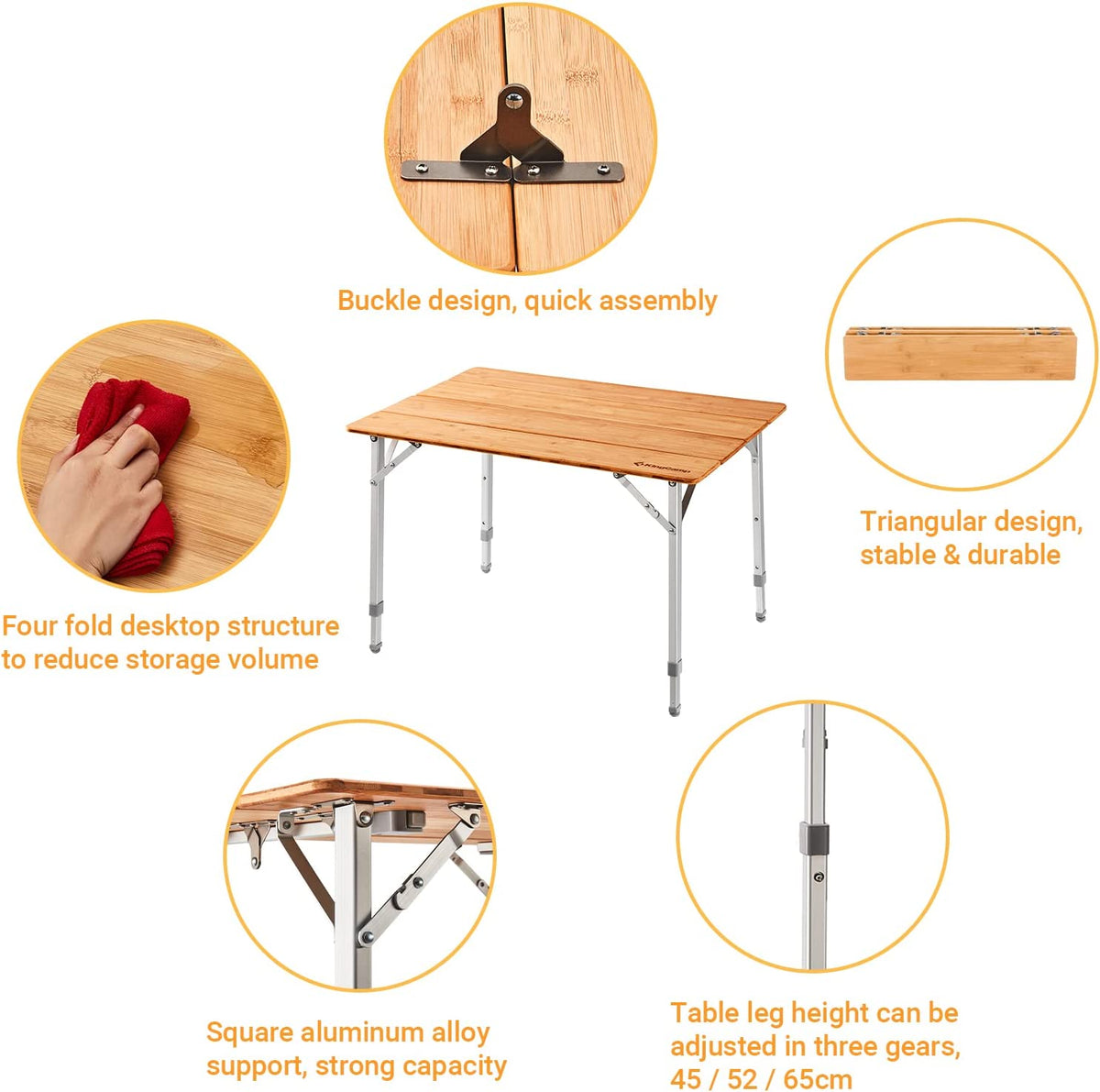 KingCamp Bamboo Table
