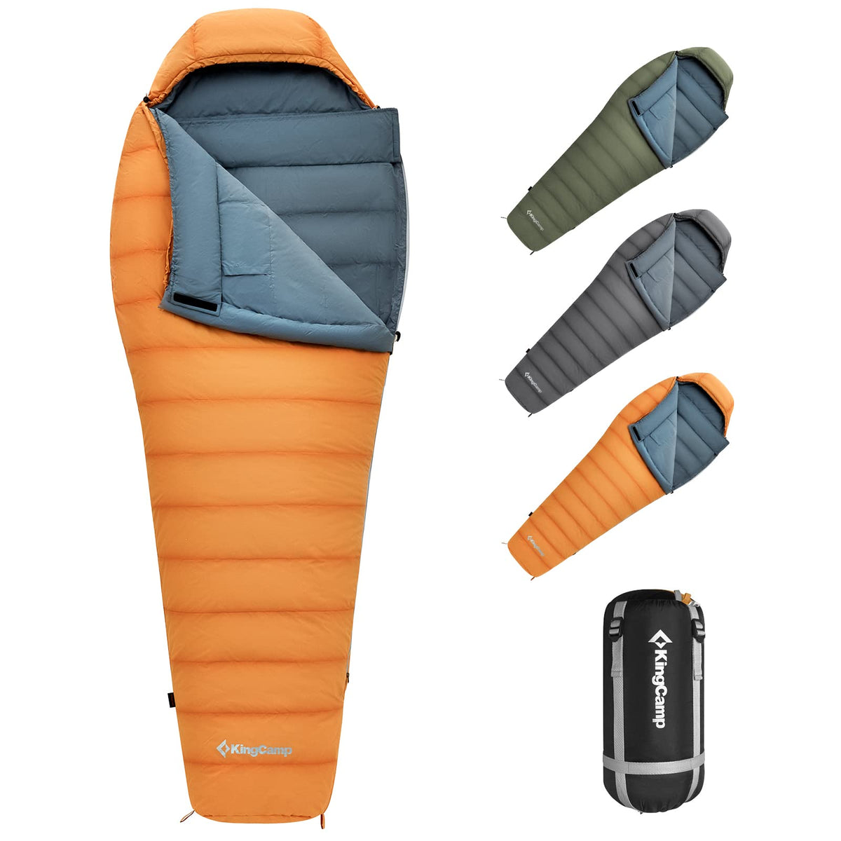 Saco de dormir tipo momia KingCamp PROTECTOR 400 Down