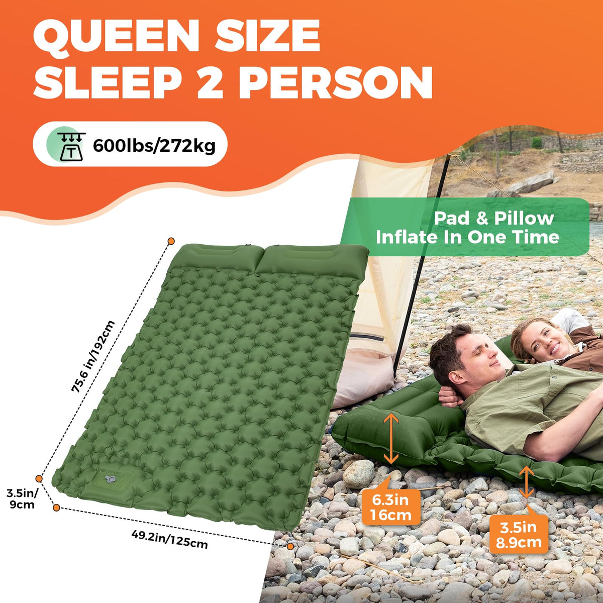 KingCamp COMFORT DUO 9 Doppel-Luftmatratze