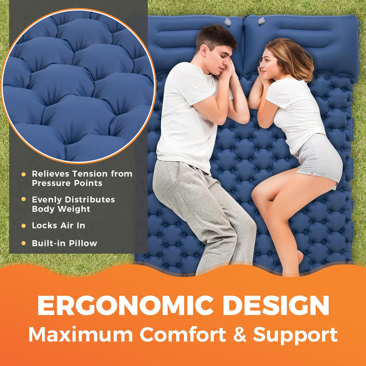 KingCamp COMFORT DUO 9 Doppel-Luftmatratze