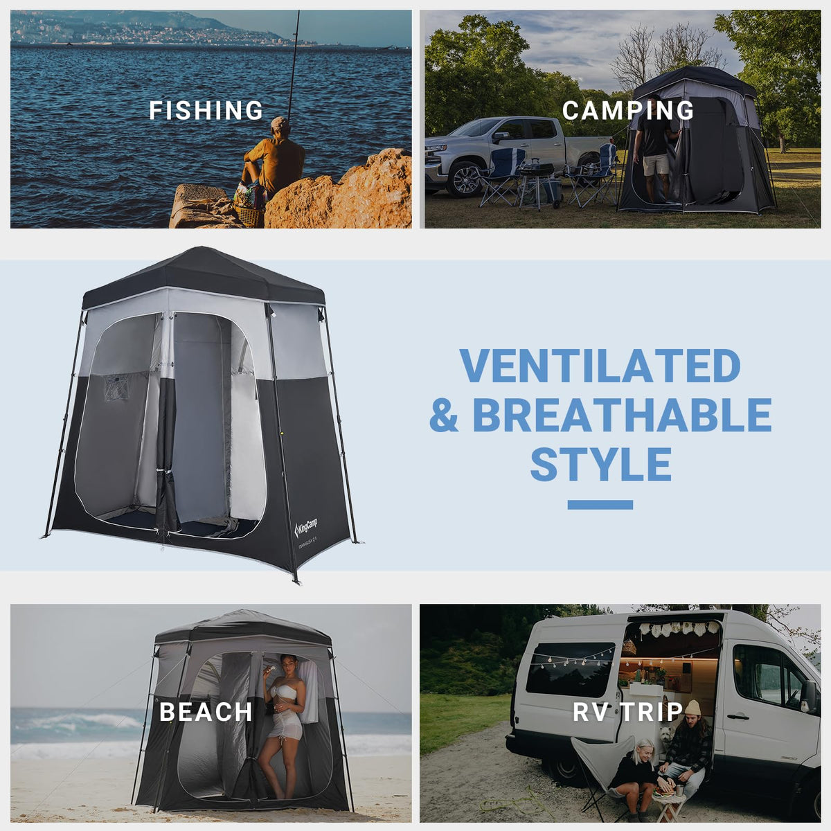KingCamp Outdoor-Duschzelte für Camping