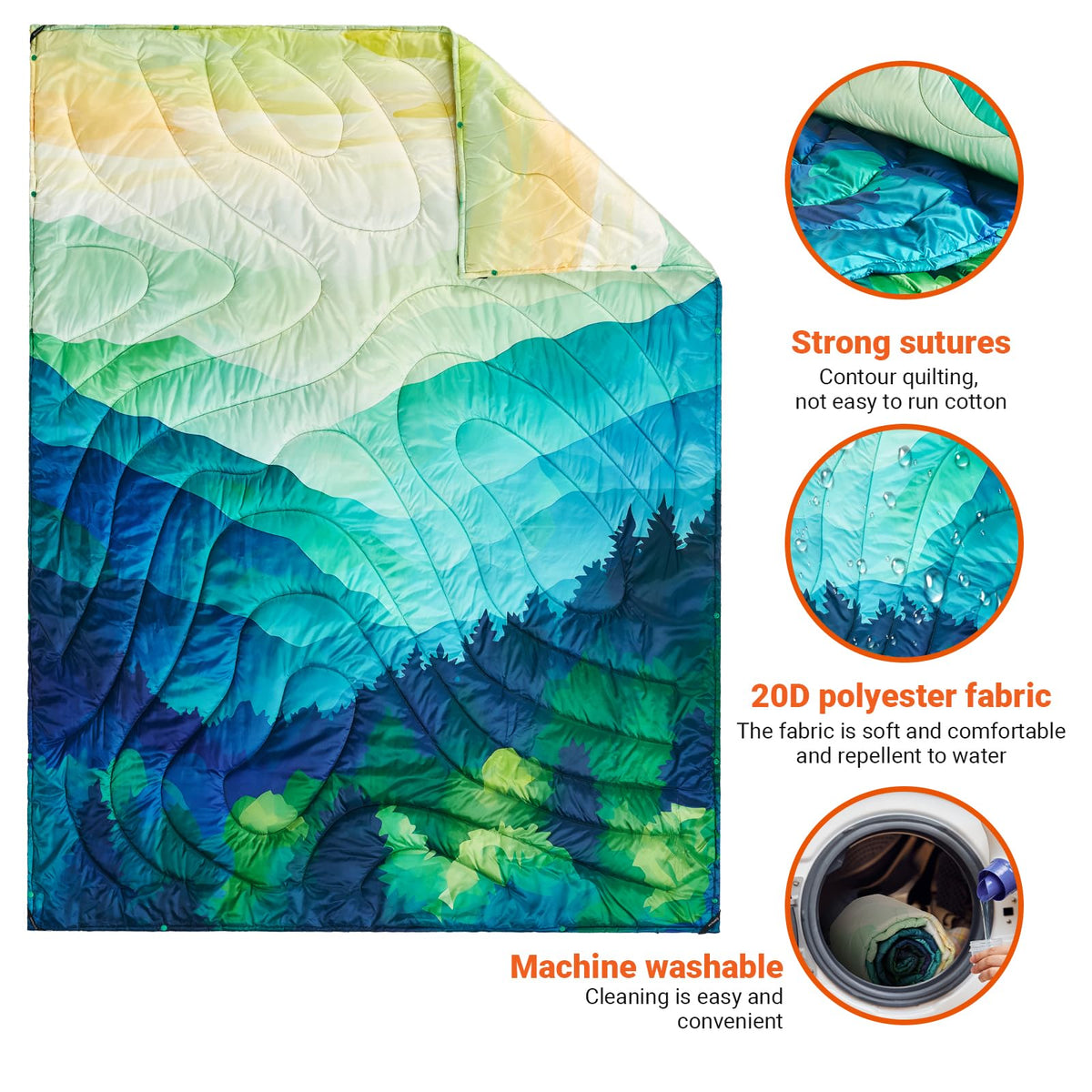 Manta multifuncional KingCamp BLANKET SMART 150