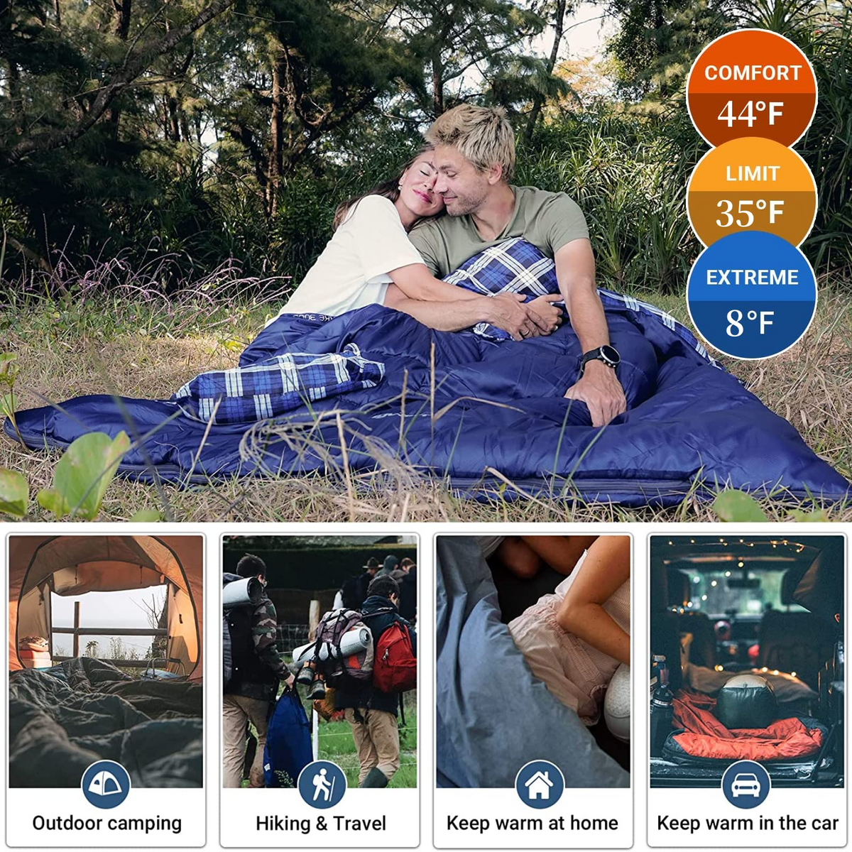 KingCamp 3 Season Double Sleeping Bag
