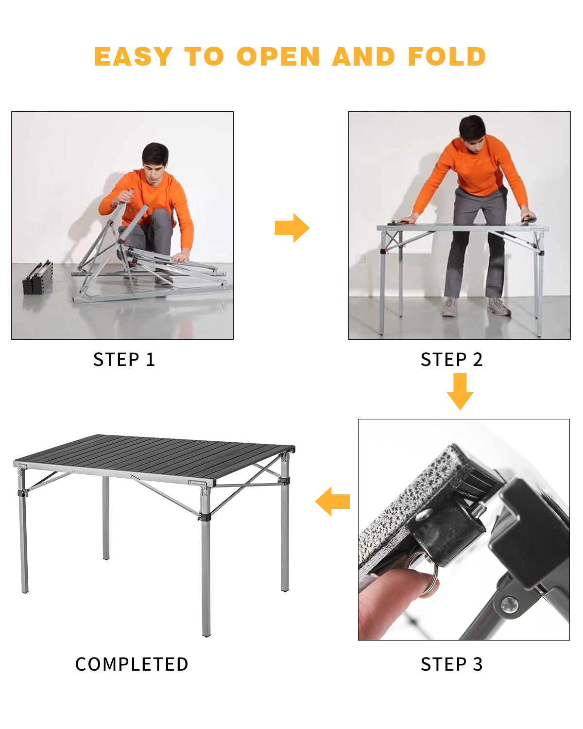 KingCamp 4-6 Person Aluminum Alloy Table
