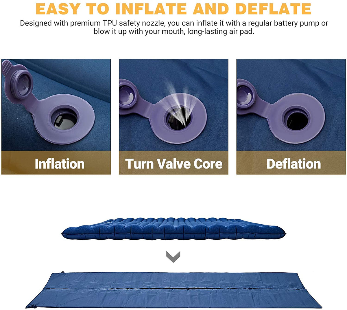 KingCamp Lightweight 3.9 Inches Thick Mattress Single/ Double