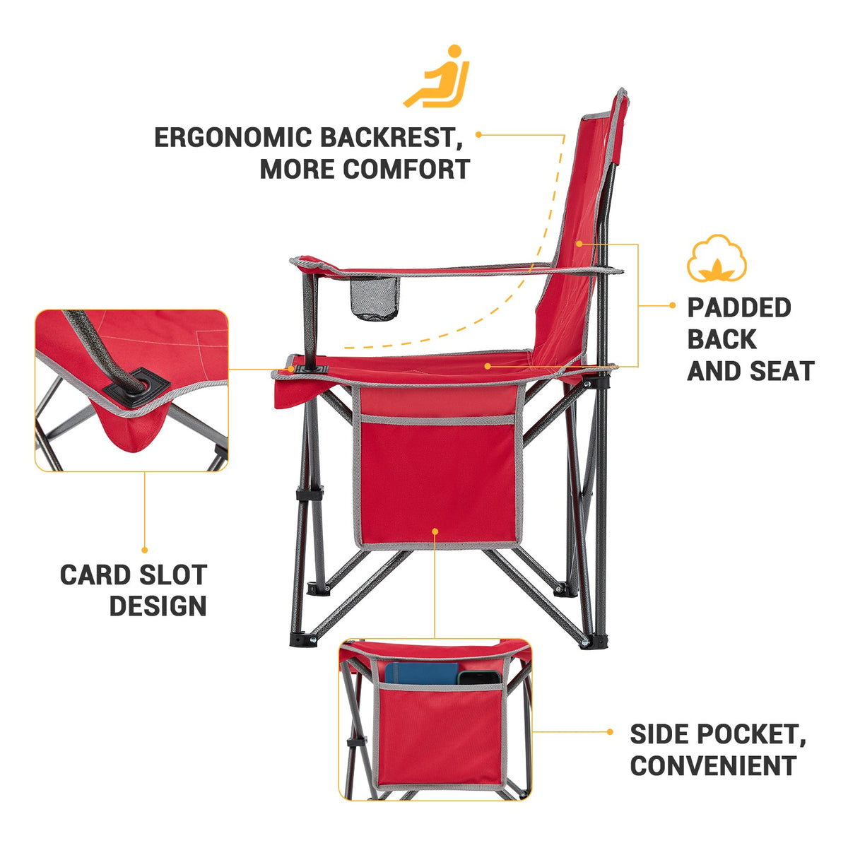 KingCamp Lightweight Folding Camp Chair