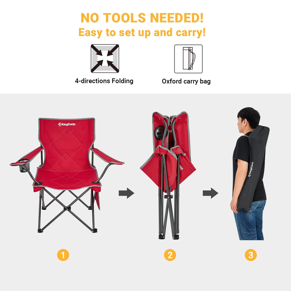 KingCamp Lightweight Folding Camp Chair