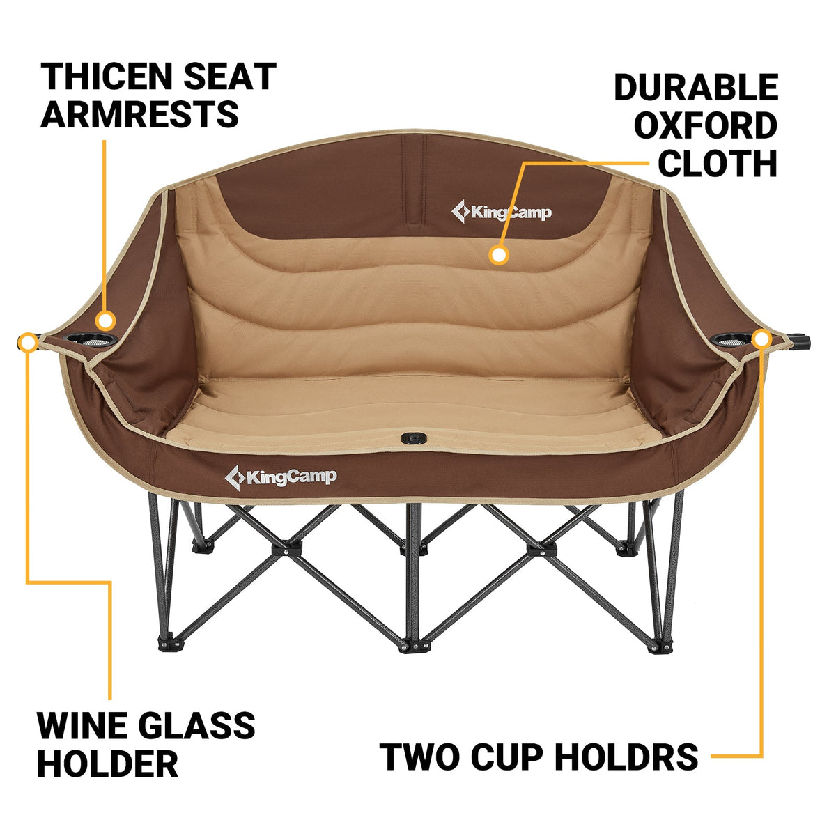 Folding Two-Seater Sofa
