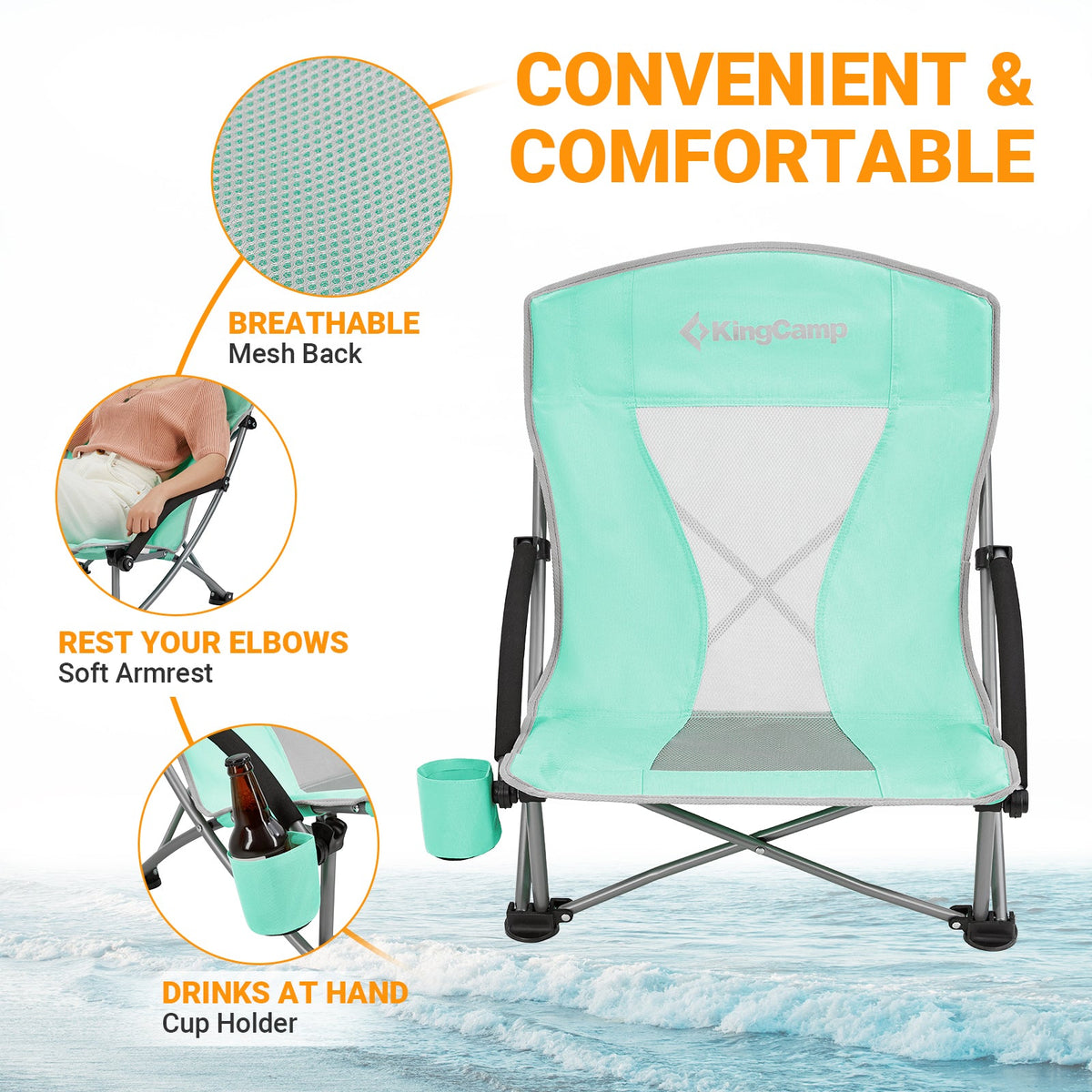 Low Sling Beach Chair