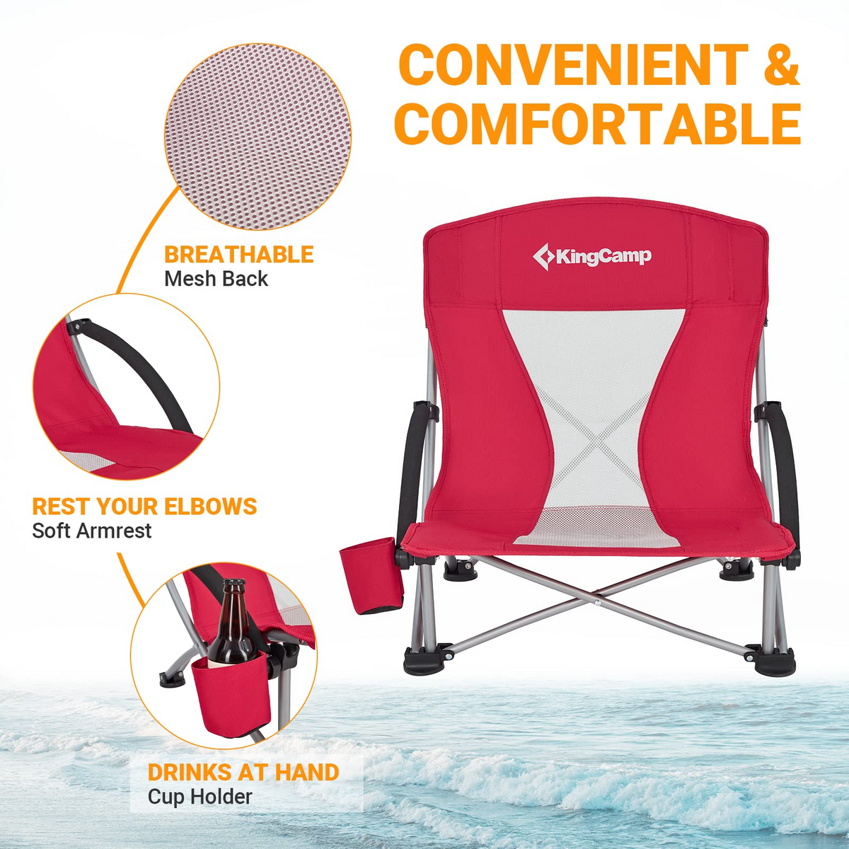 Low Sling Beach Chair