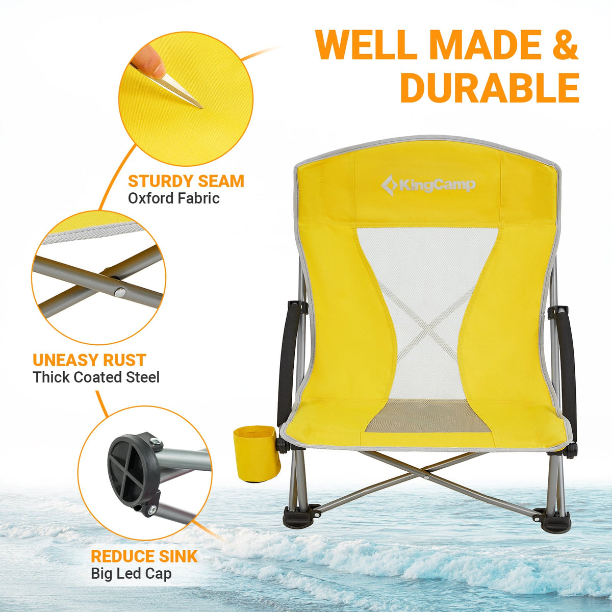 Low Sling Beach Chair