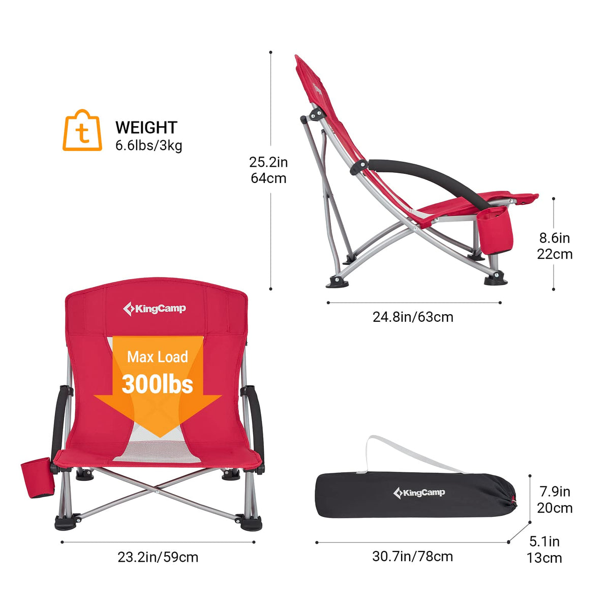 Low Sling Beach Chair
