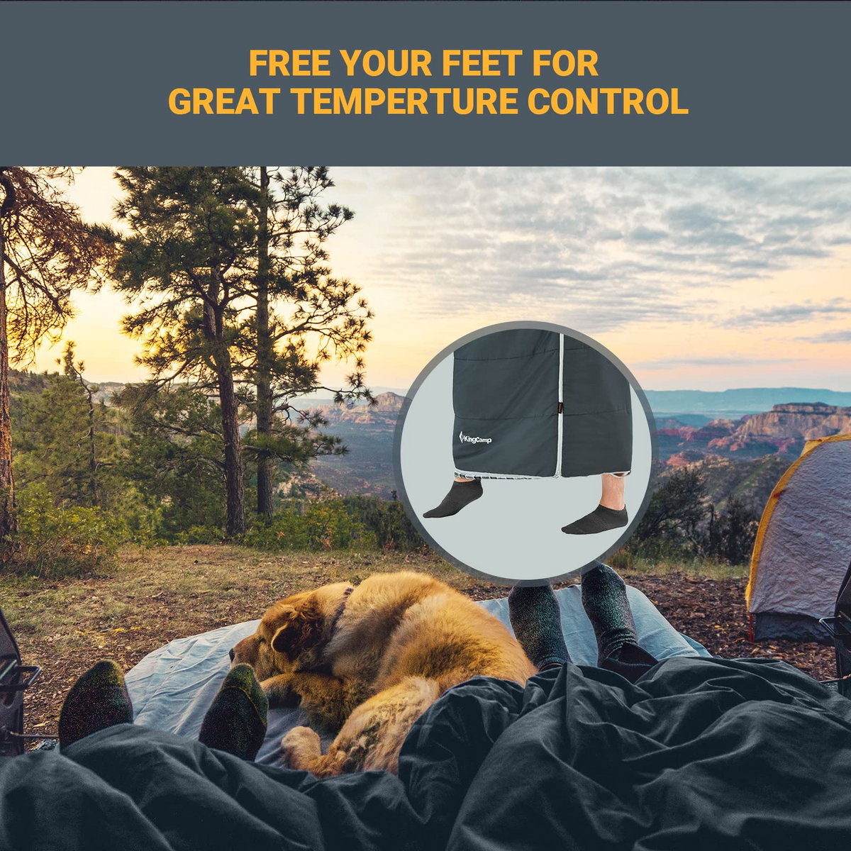 KingCamp Sports Hunter Sleeping Bag Single/Double