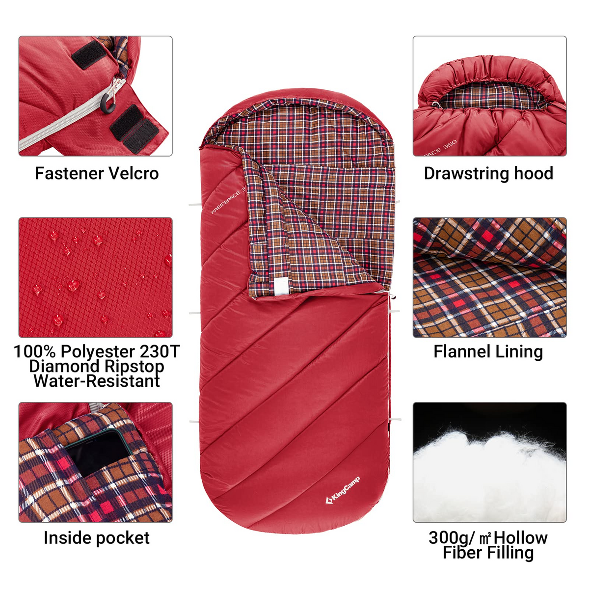 KingCamp Teen Sleeping Bag