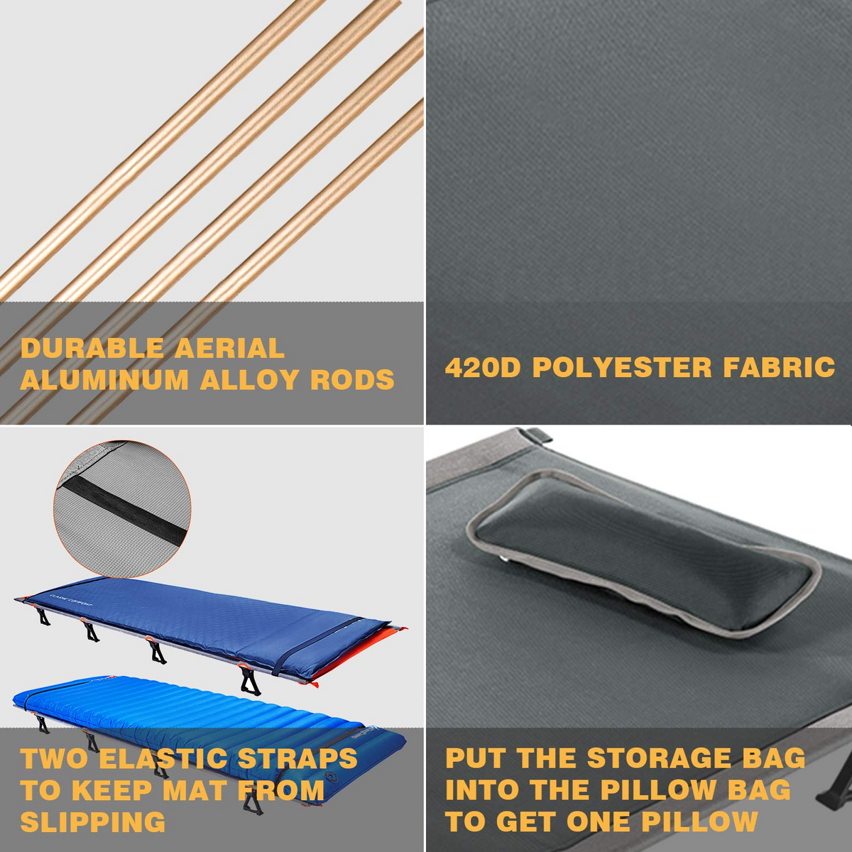 Kingcamp Ultralight Folding Camping Cot