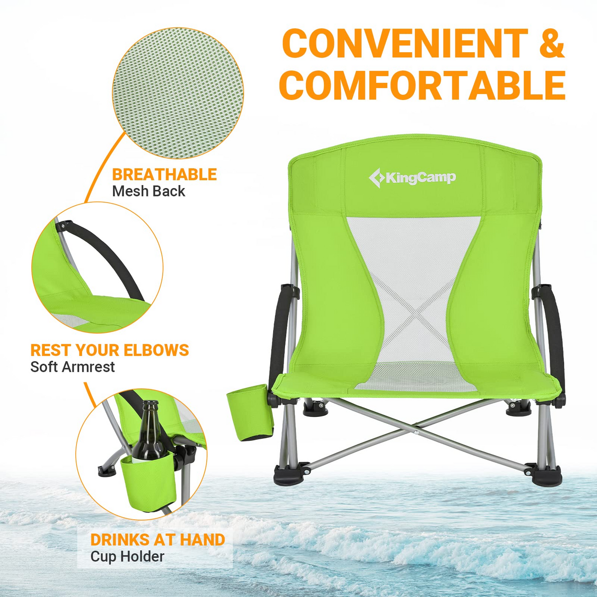 Low Sling Beach Chair