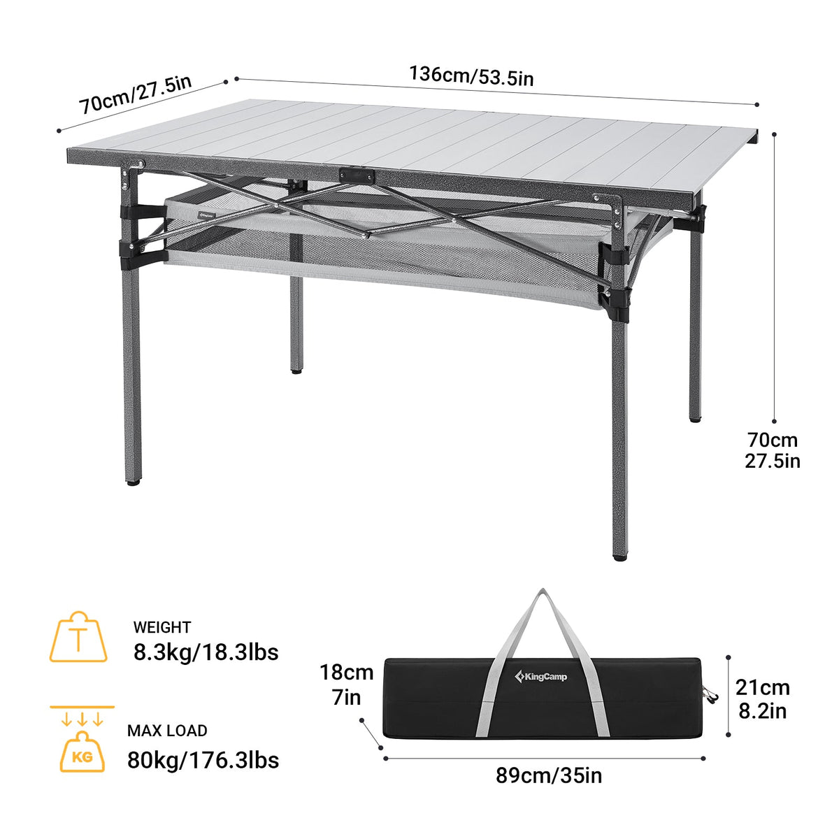 KingCamp table