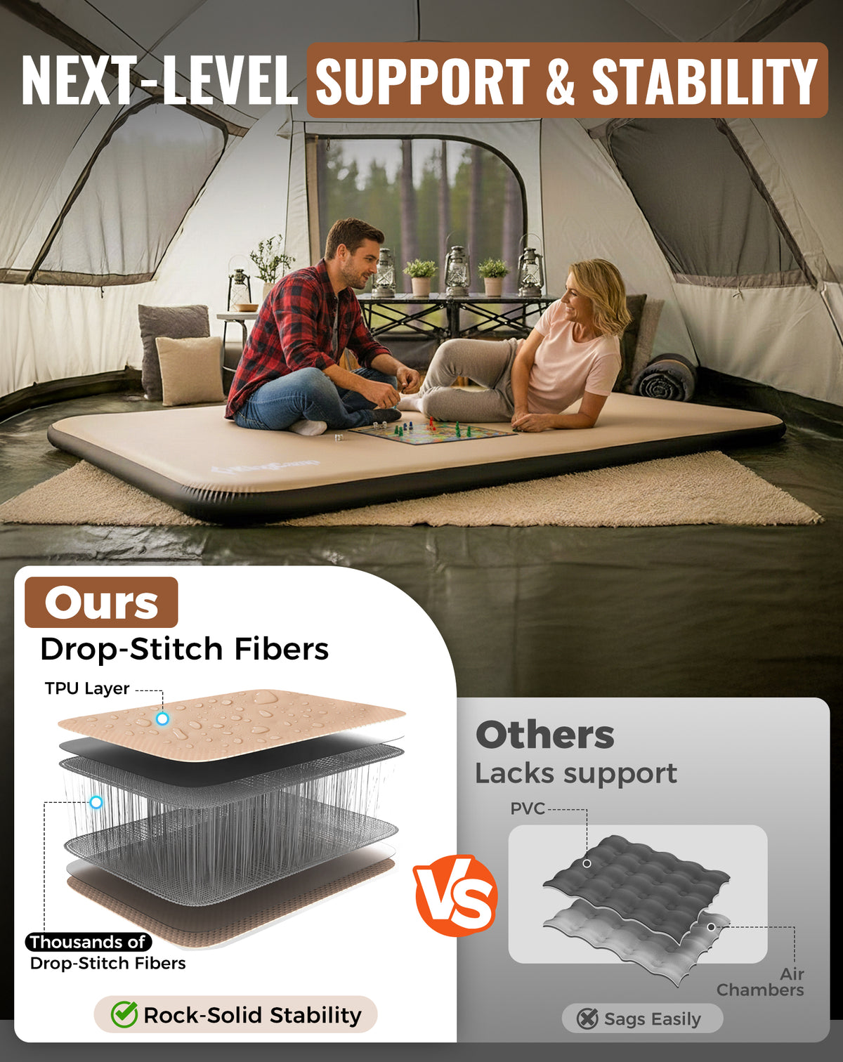 Flexi Rest 8.0 Series Inflatable Sleeping Pads