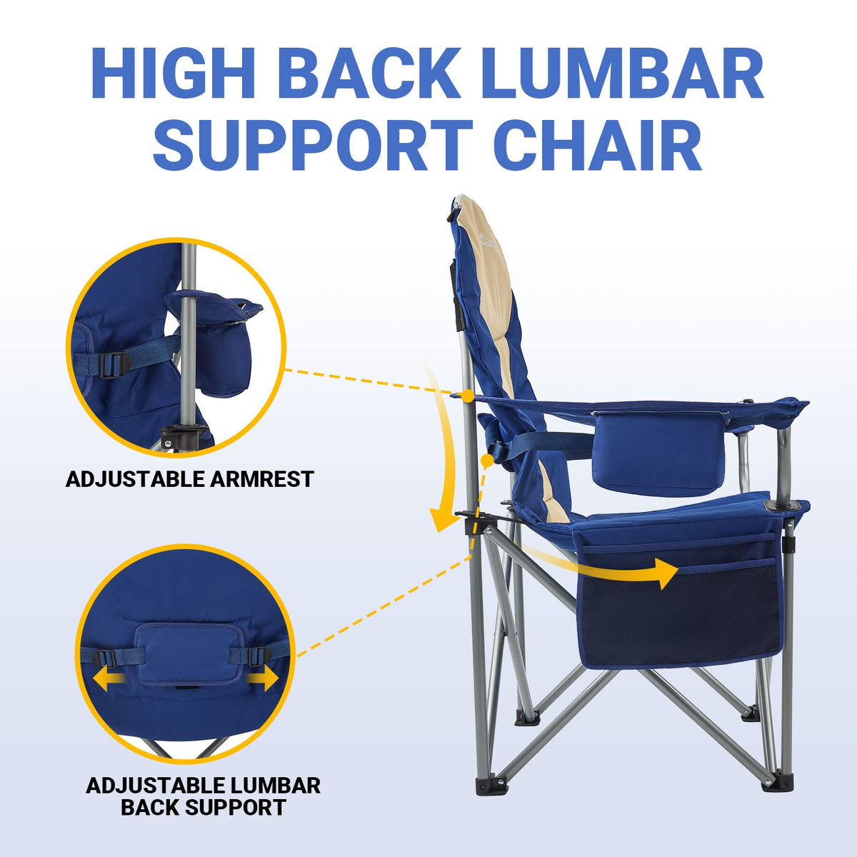 KingCamp SIMPSON Comfort Armchair Set of 2