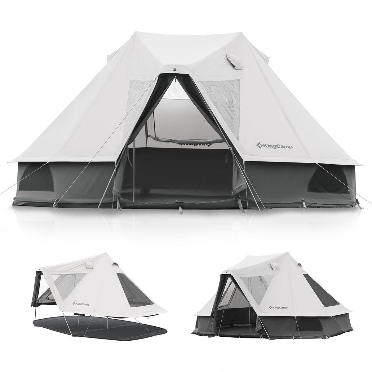 KHAN VILLA 15FT TC Canvas Glamping Tent with Stove Jack