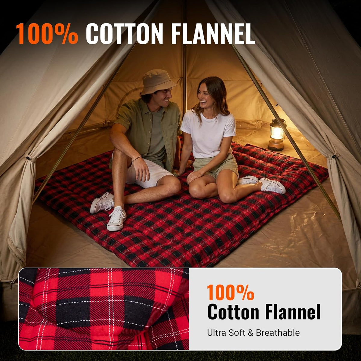 32F 3 Season Cotton Flannel Sleeping Bag