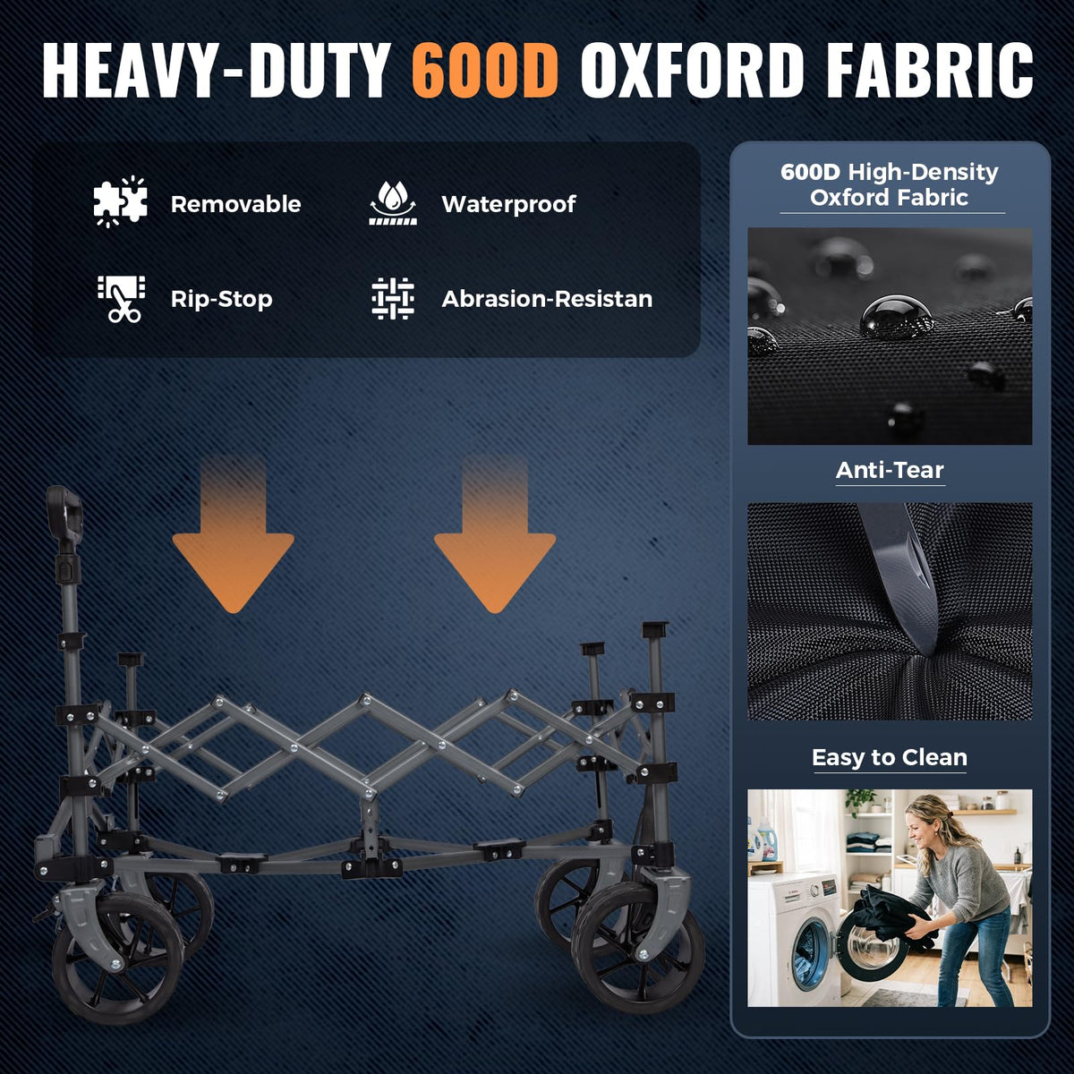 TrailMate L7 Heavy Duty Folding Wagon